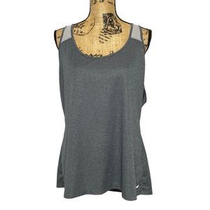 Avia Grey Sleeveless Sports Athletic Running Yoga Top XXL